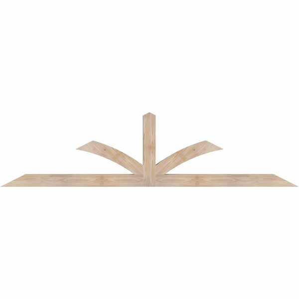 Ekena Millwork Richland Smooth Timber Gable Bracket, Douglas Fir, 84"W x 21"H x 3 1/2"D x 3 1/2"F, 6/12 Pitch GBW084X21X0404RIC00SDF - main